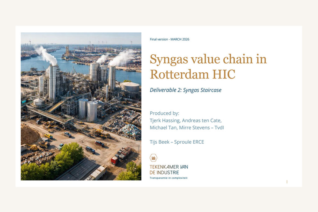 Syngas value chain in Rotterdam HIC – Deliverable 2: Syngas Staircase