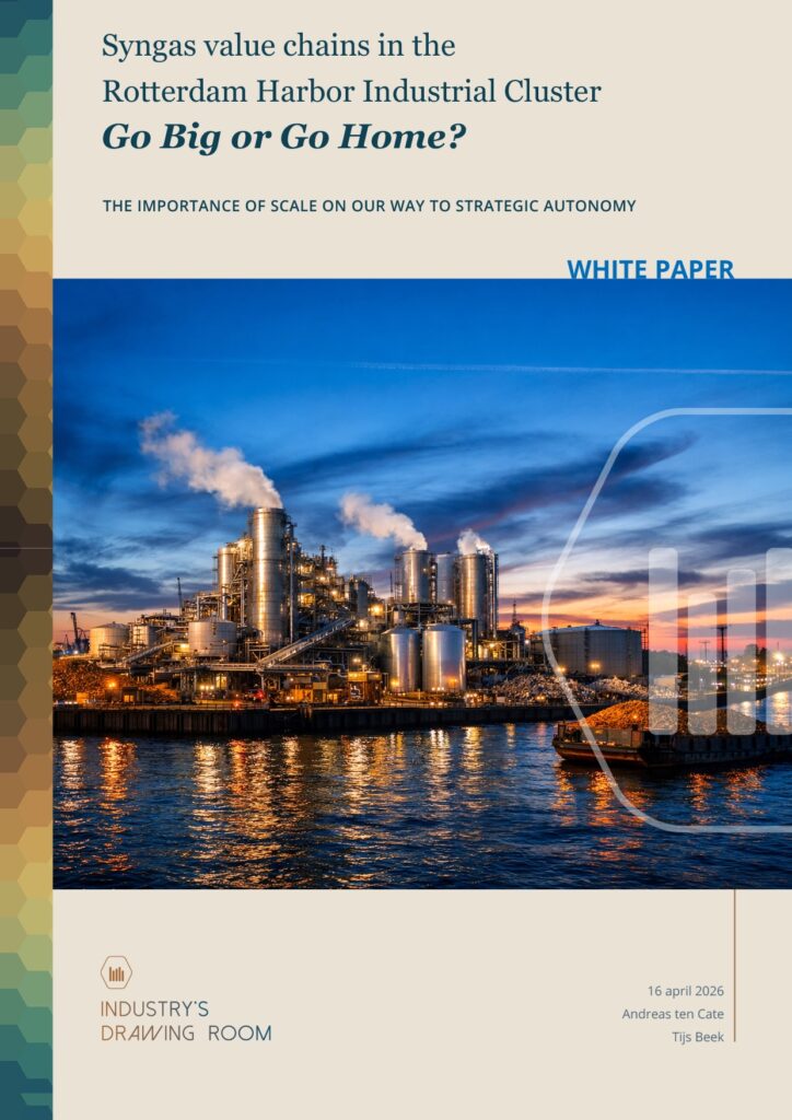 Cover of report Syngas value chains in the Rotterdam Harbor Industrial Cluster - April 2026 - Industry's Drawing Room